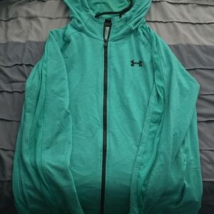 Under Armour Green Full-Zip Hoodie - XL